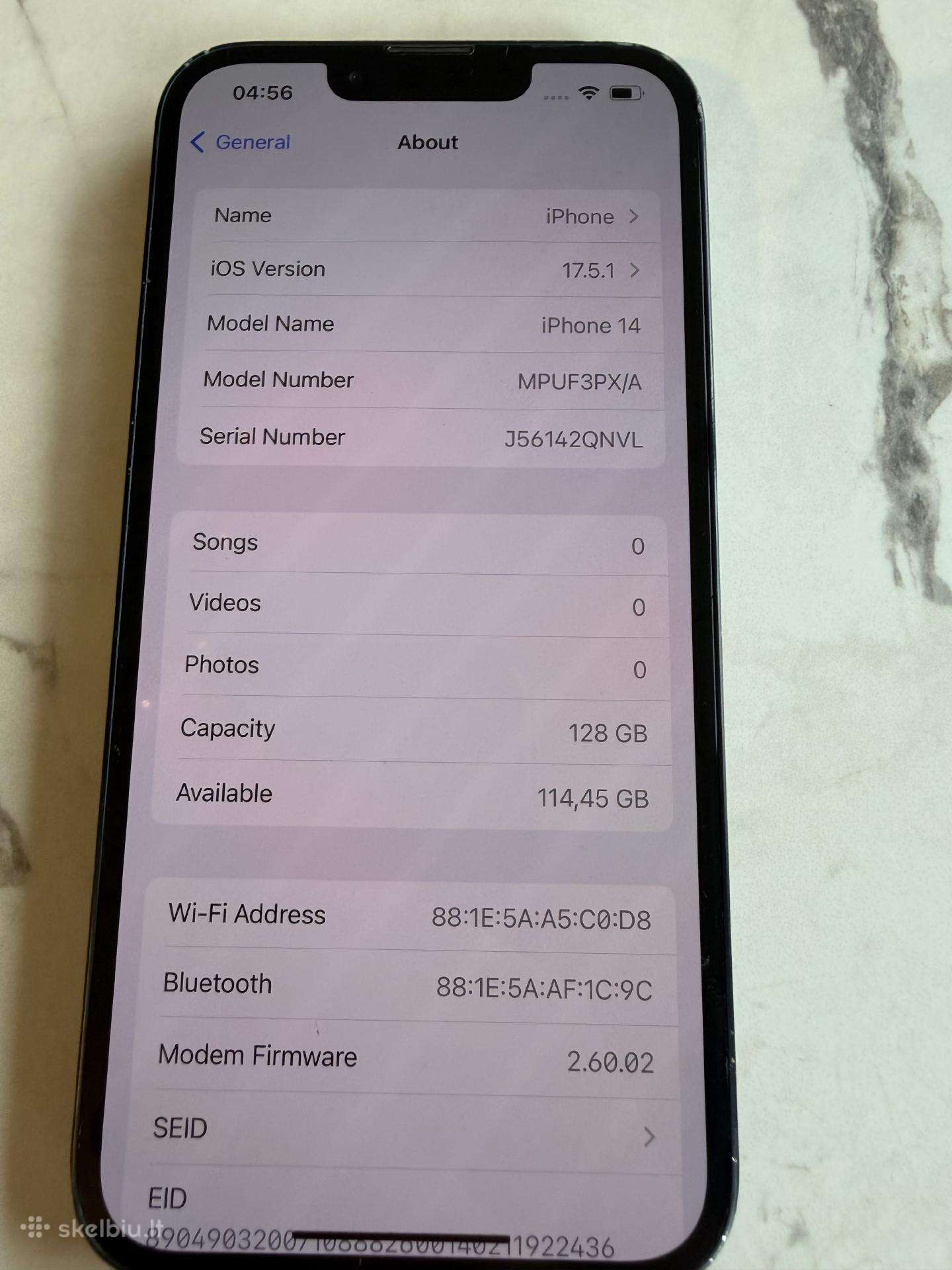 Apple iPhone 14 128gb Midnight, 88% baterija