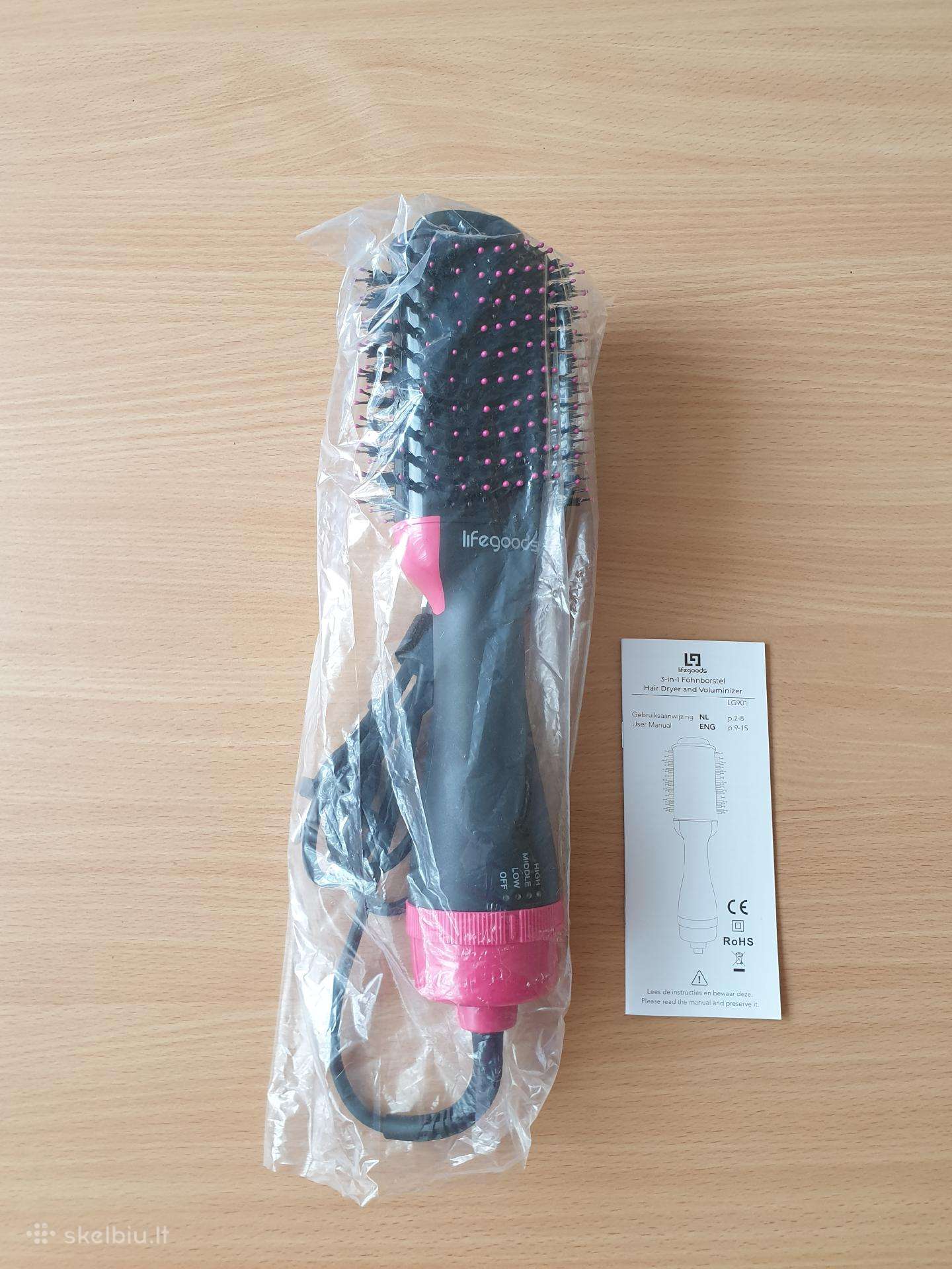 Plaukų formavimo šukos Lifegoods 3-in-1