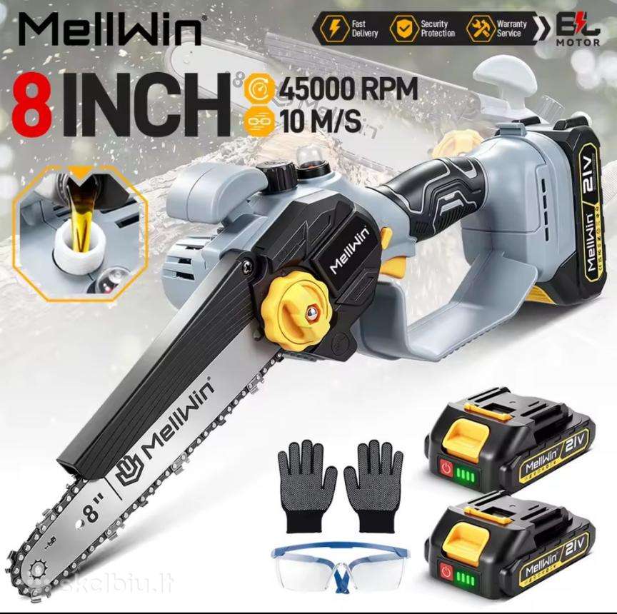 Mellwin 8" 21v bešepetėlinis variklis