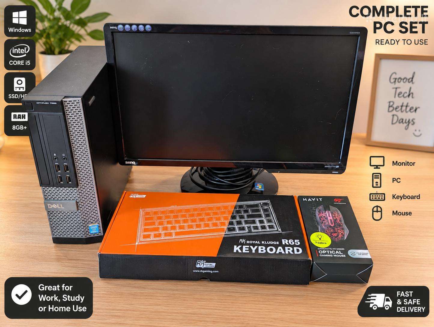 Dell Stalinio kompiuterio komplektas
