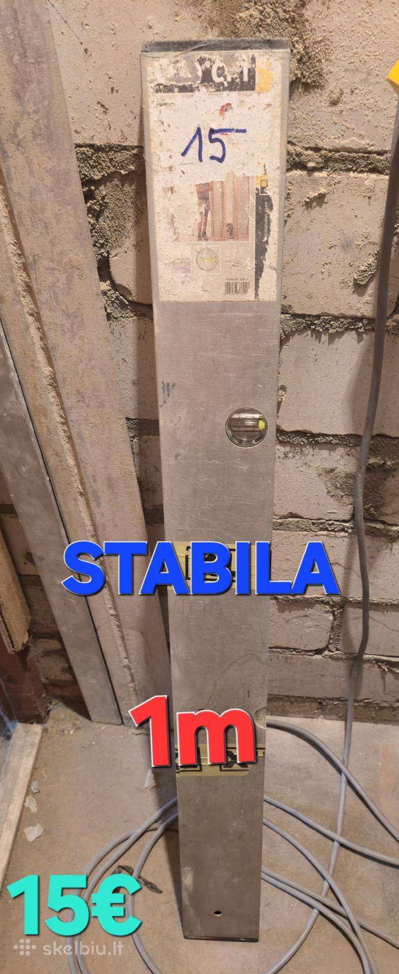 Tinkavimo liniuotė-gulsčiukas Stabila 1 m (Lotas)