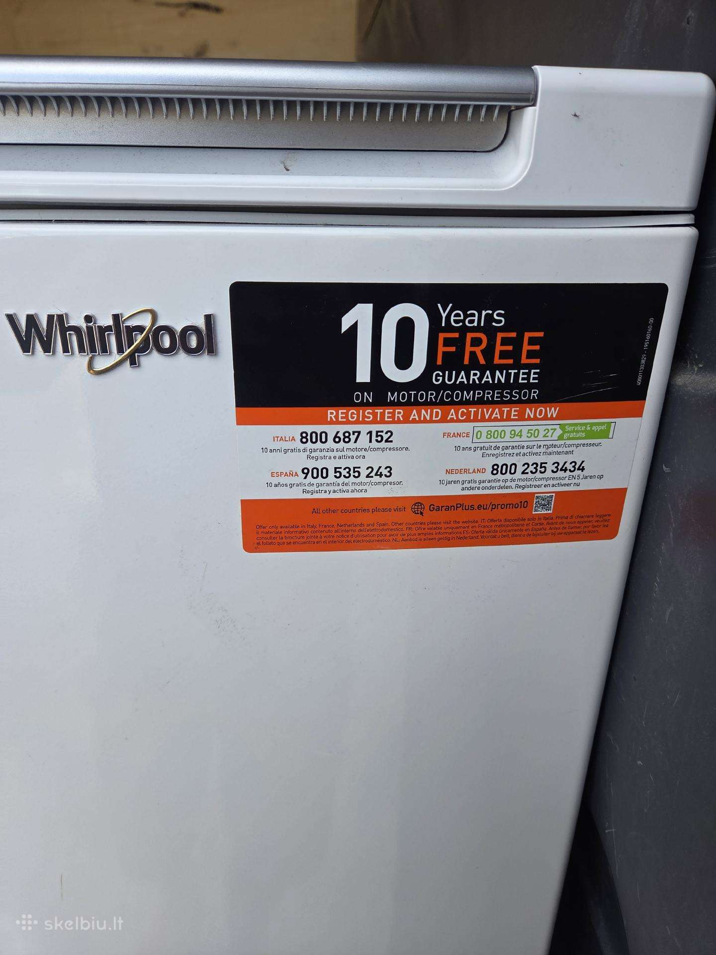 Skalbimo mašina pakraunama per viršų Whirlpool