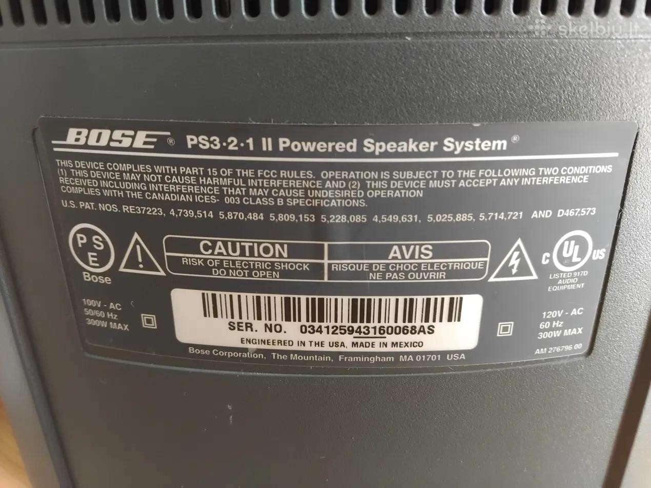Bose PS3-2-1 II garso kolonėlių sistema (subwoofer