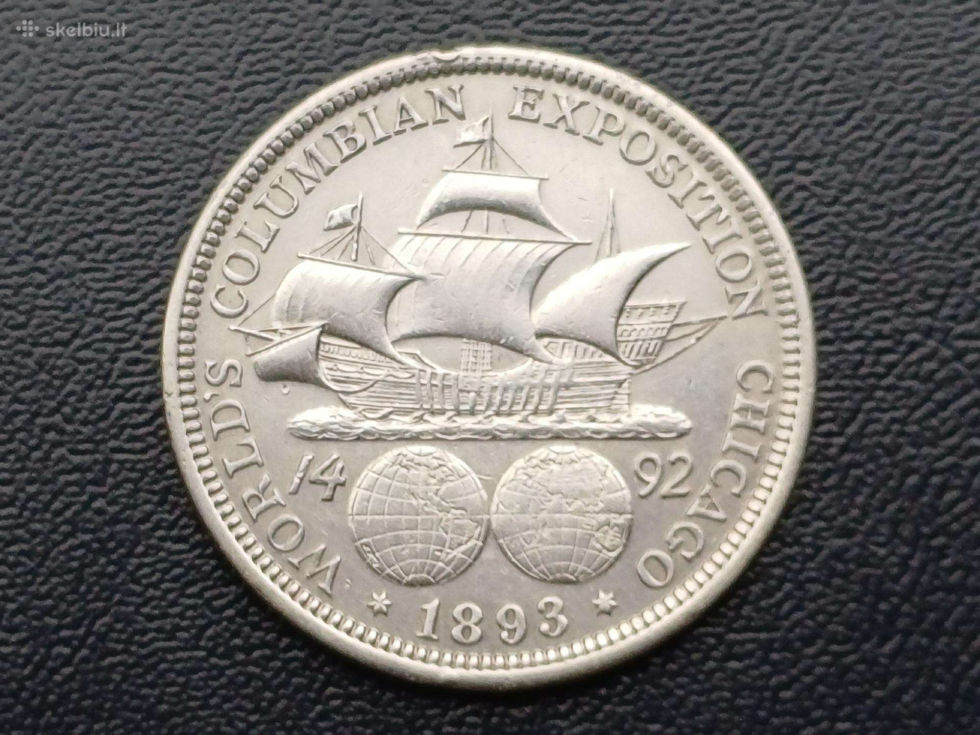 Puse dolerio 1893m. JAV sidabras