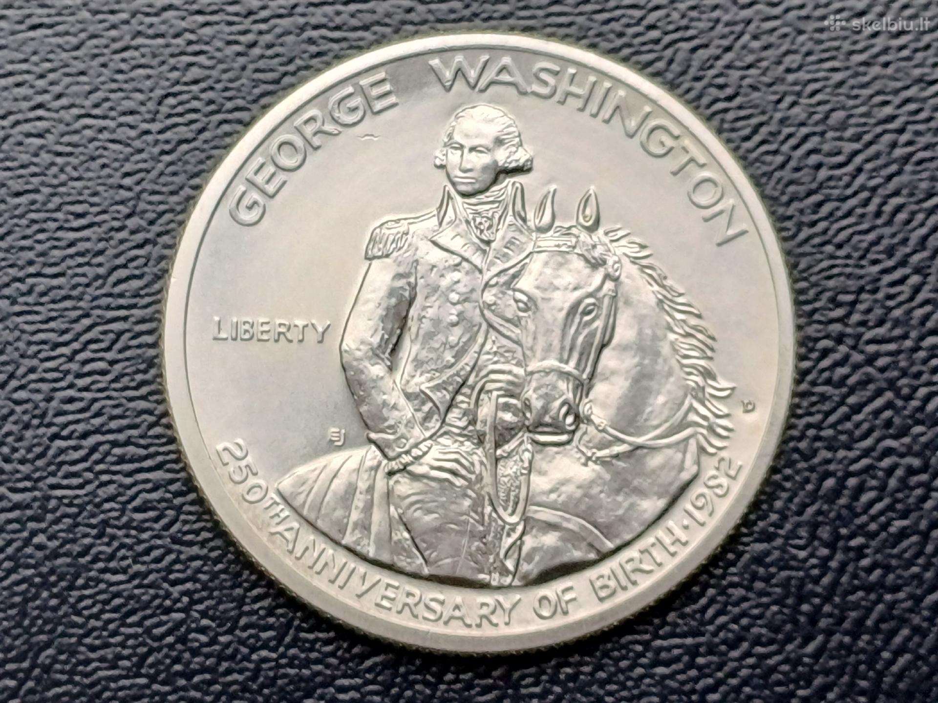 Puse dolerio 1982m. JAV sidabras unc