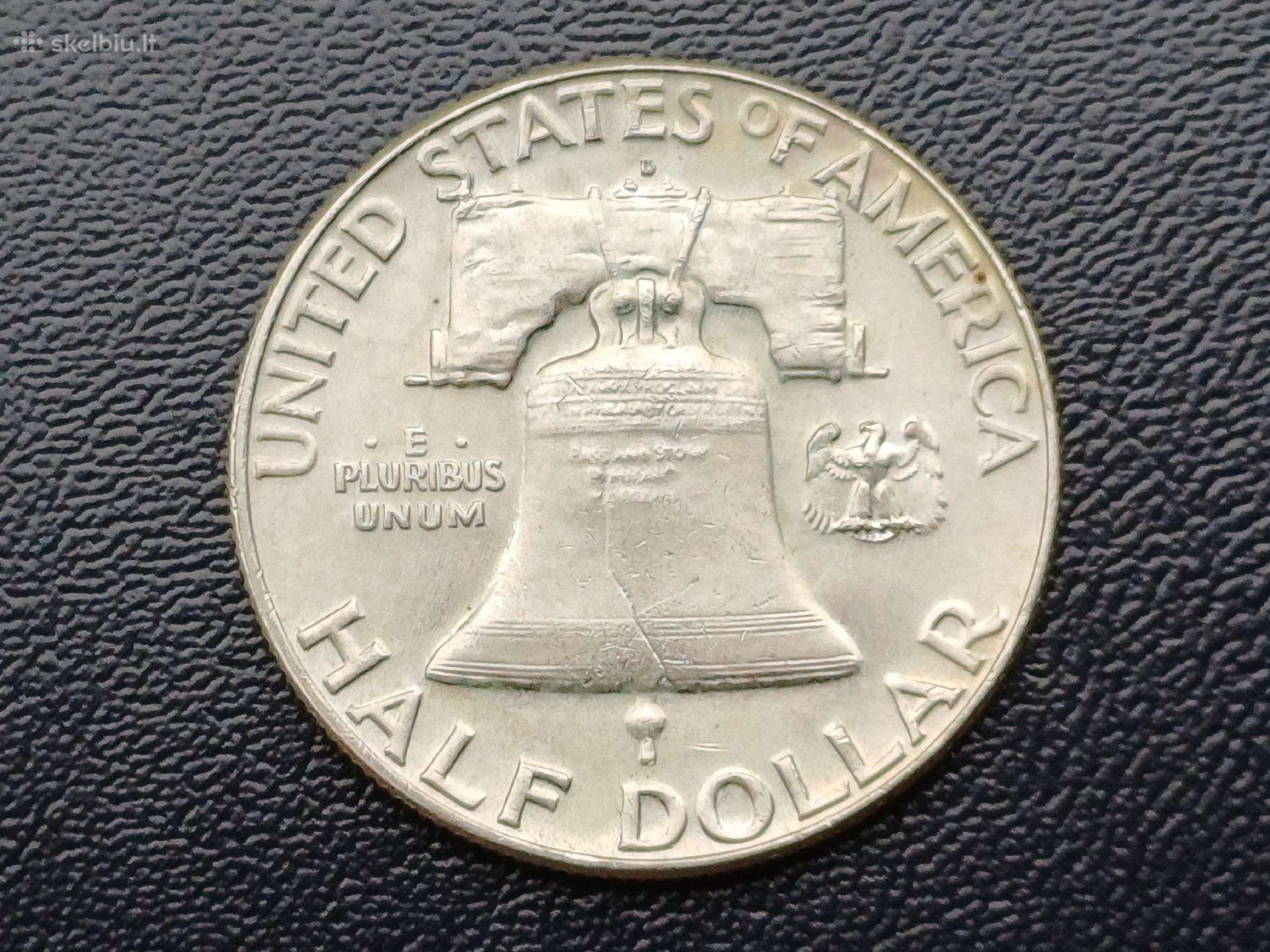 Puse dolerio 1963m. JAV sidabras