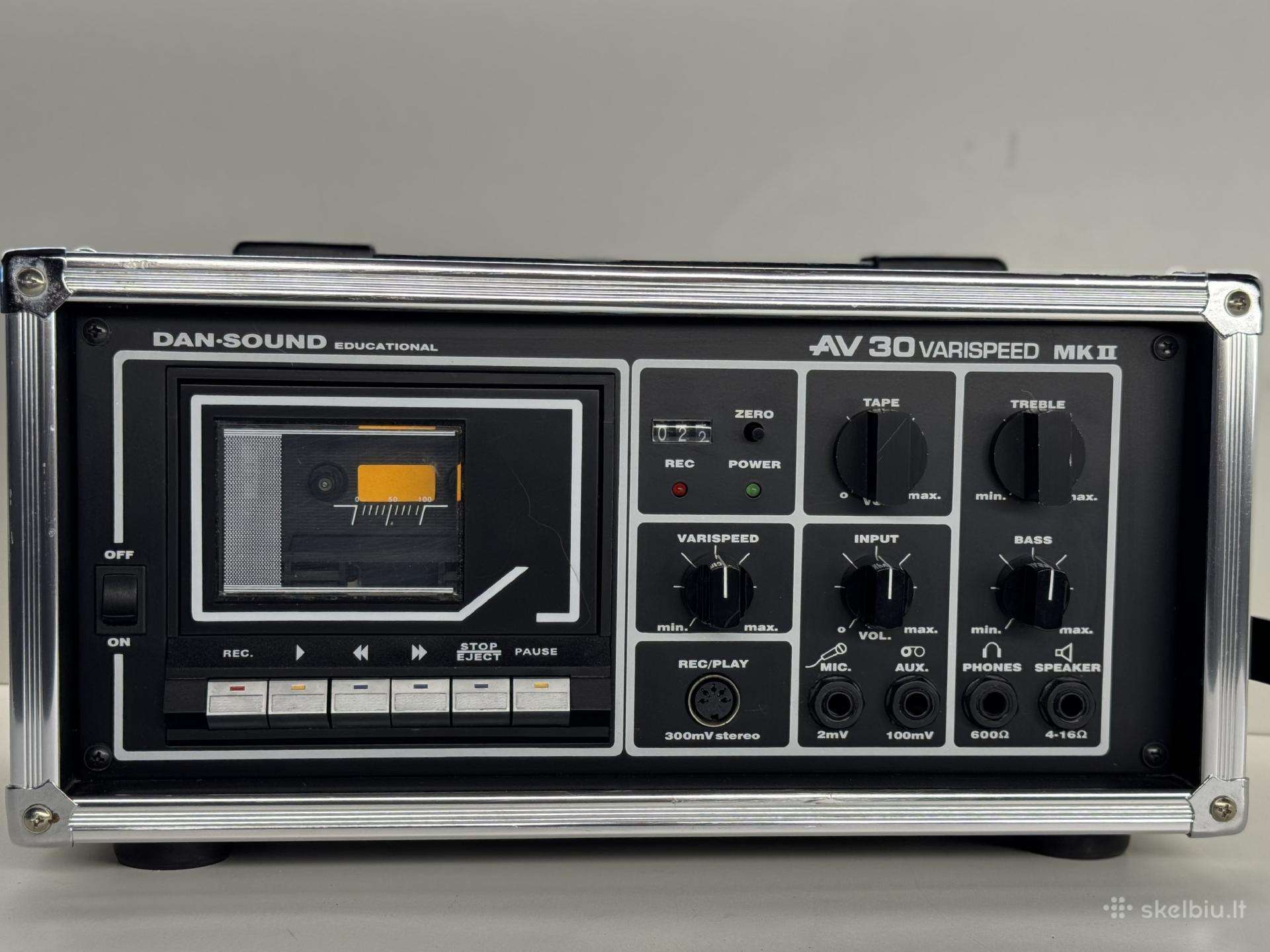 Kasetinis grotuvas - Dan-sound Av30 Mkii Varispeed