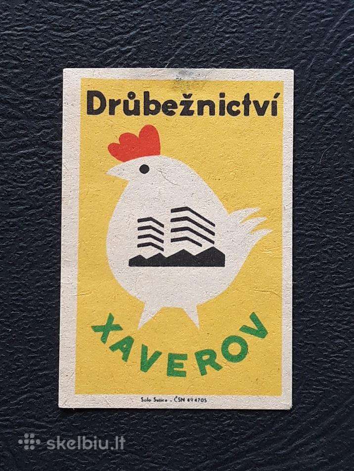Degtukų etiketė Čekoslovakija 1960-ji Wildlife 11