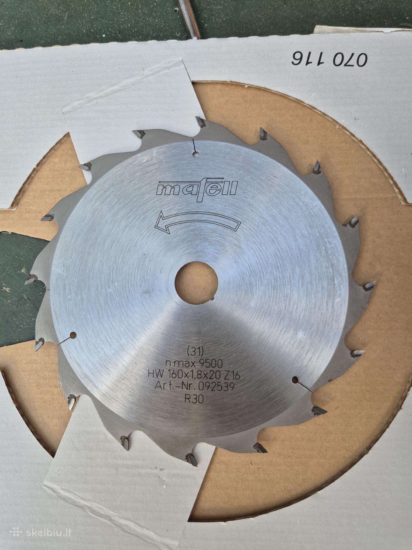 Mafell pjūklo diskas 1601,820 mm, Z16–092539