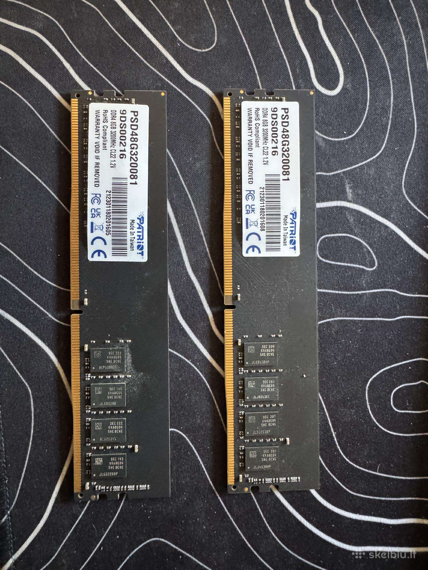 Patriot Signature line RAM Ddr4, 8x2gb , 3200mhz