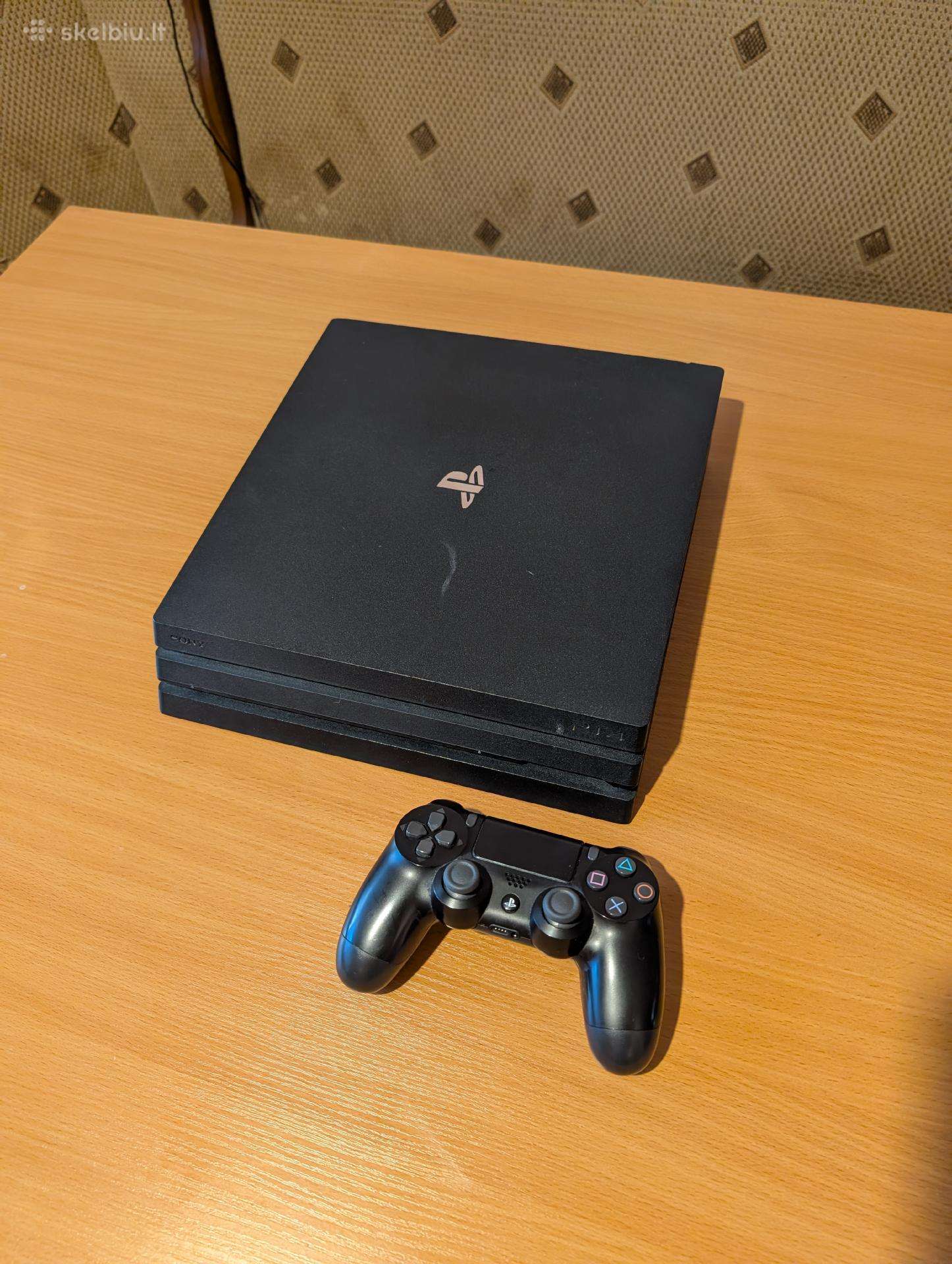 Playstation 4 pro, 1tb su pulteliu, visi laidai