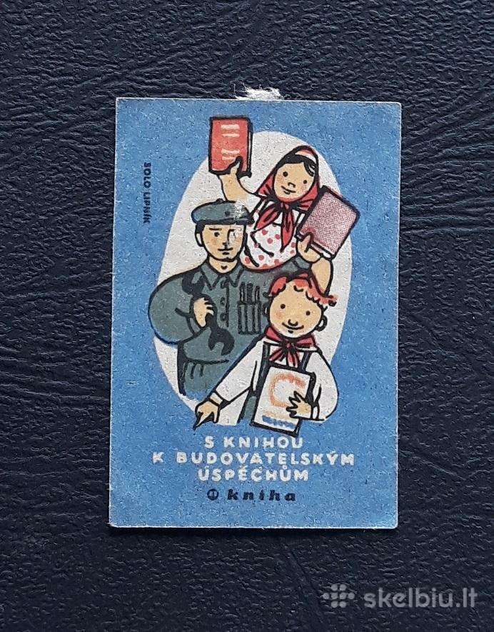 Degtukų etiketė Čekoslovakija 1960-ji Reklama 04