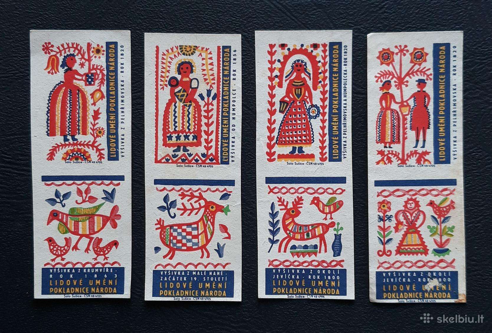 Degtukų etiketė Čekoslovakija 1960-ji 06-1 4vnt