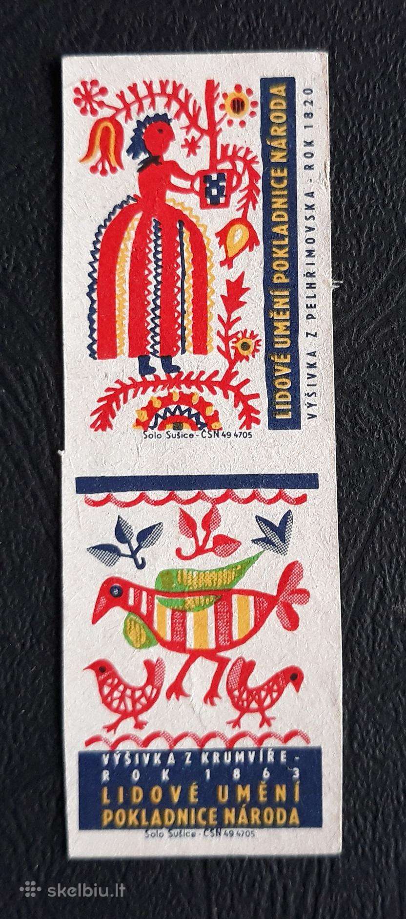 Degtukų etiketė Čekoslovakija 1960-ji 06-2