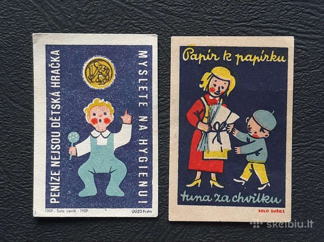 Degtukų etiketė Čekoslovakija 1960-ji 13 2vnt
