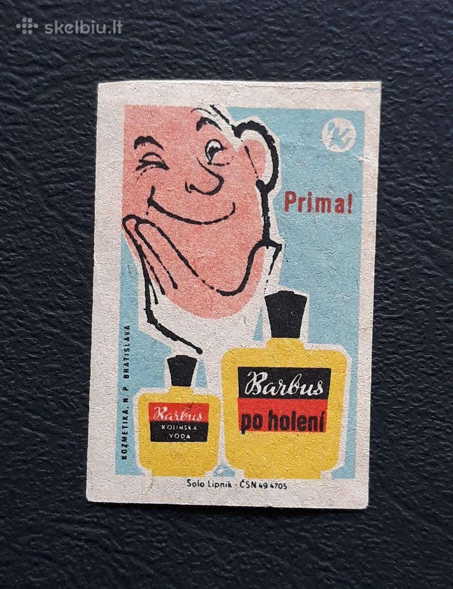 Degtukų etiketė Čekoslovakija 1960-ji Reklama 14