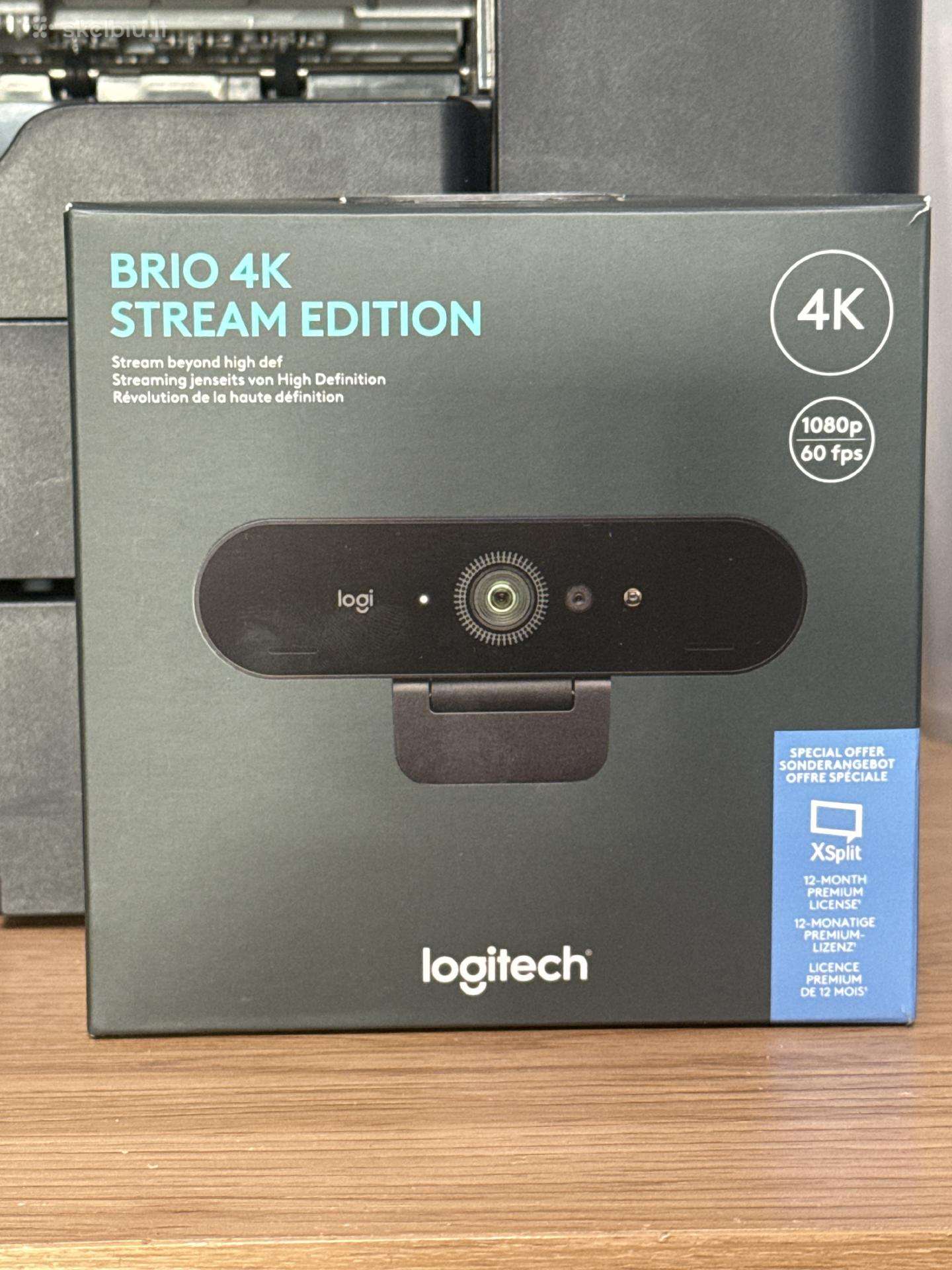 Nauja Logitech Brio 4k kamera