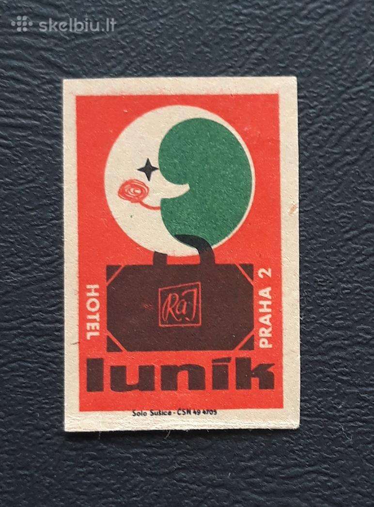 Degtukų etiketė Čekoslovakija 1960-ji Reklama 16