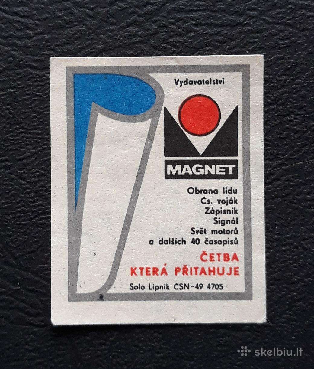 Degtukų etiketė Čekoslovakija 1960-ji Reklama 18