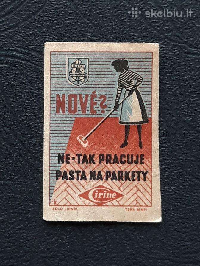 Degtukų etiketė Čekoslovakija 1960-ji Reklama 23