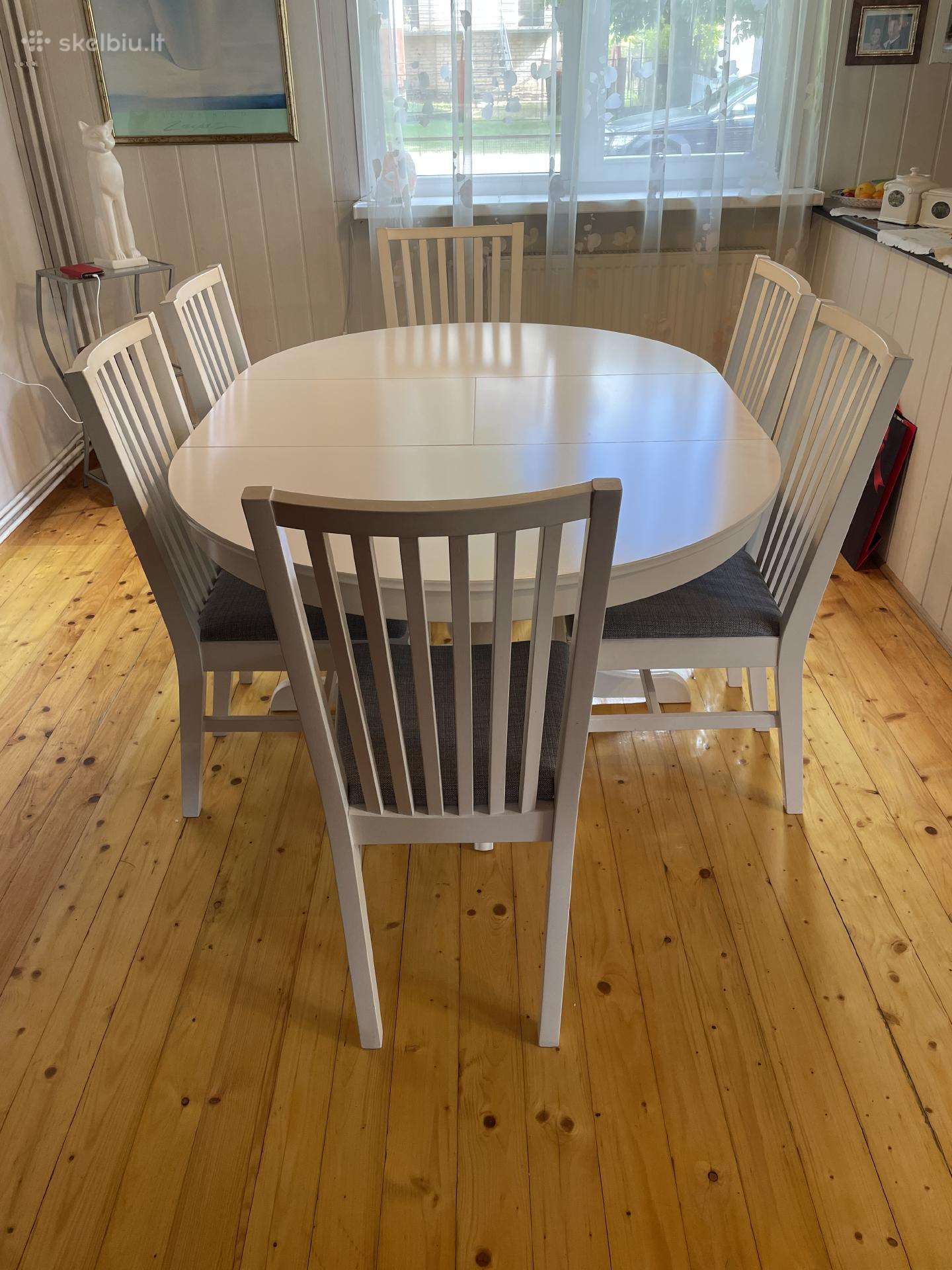 Ikea stalas su kėdėmis