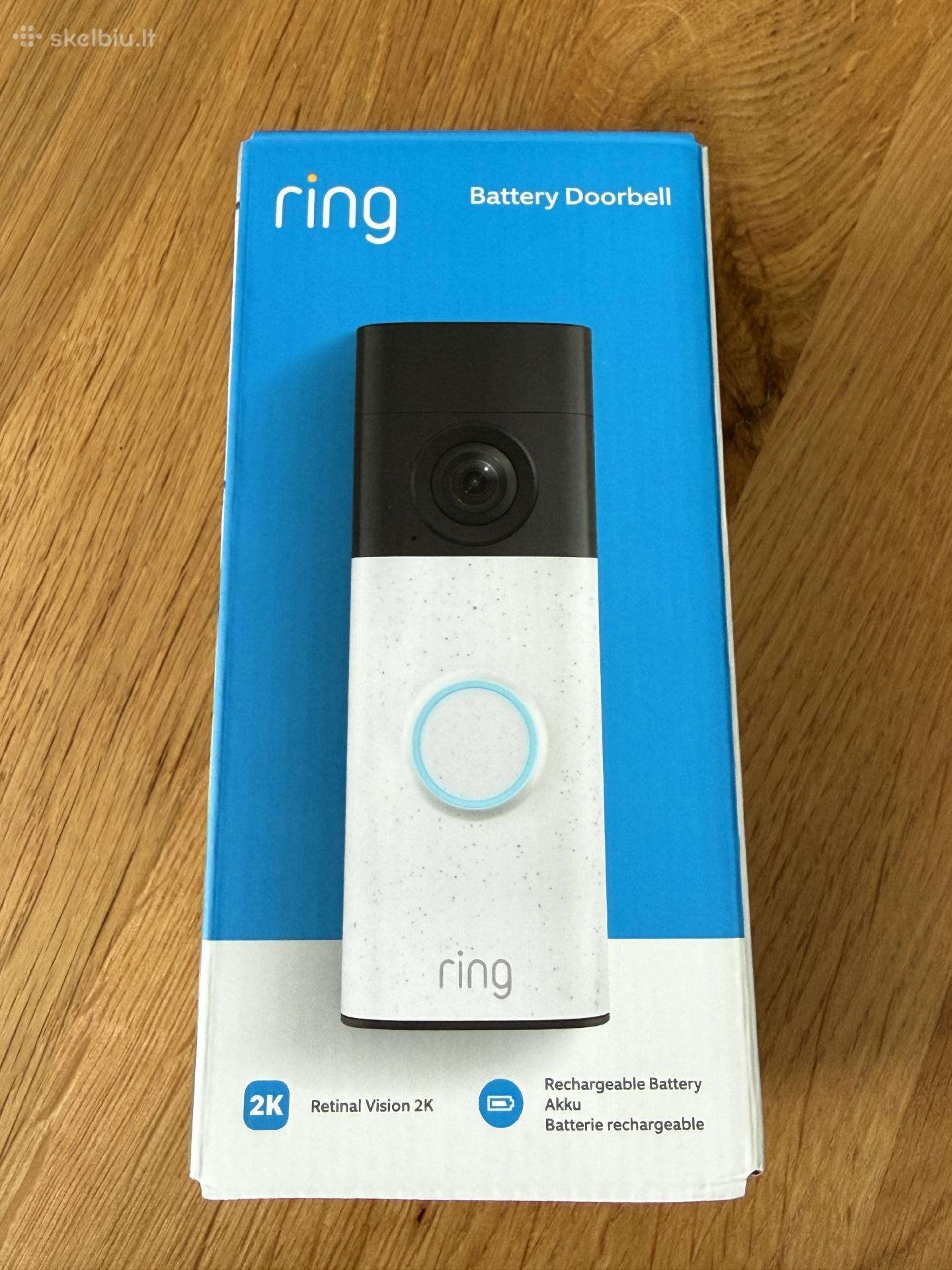 Battery Video Doorbell 2k. Durų vaizdo skambutis