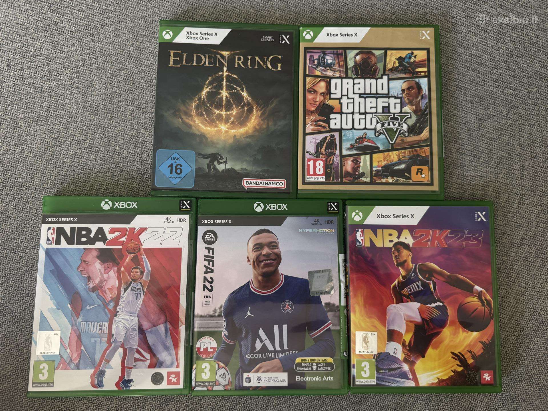 Xbox series X zaidimai