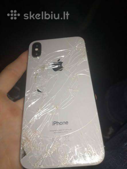 iPhone X dalimis (be ekrano, stiklas sudužęs)