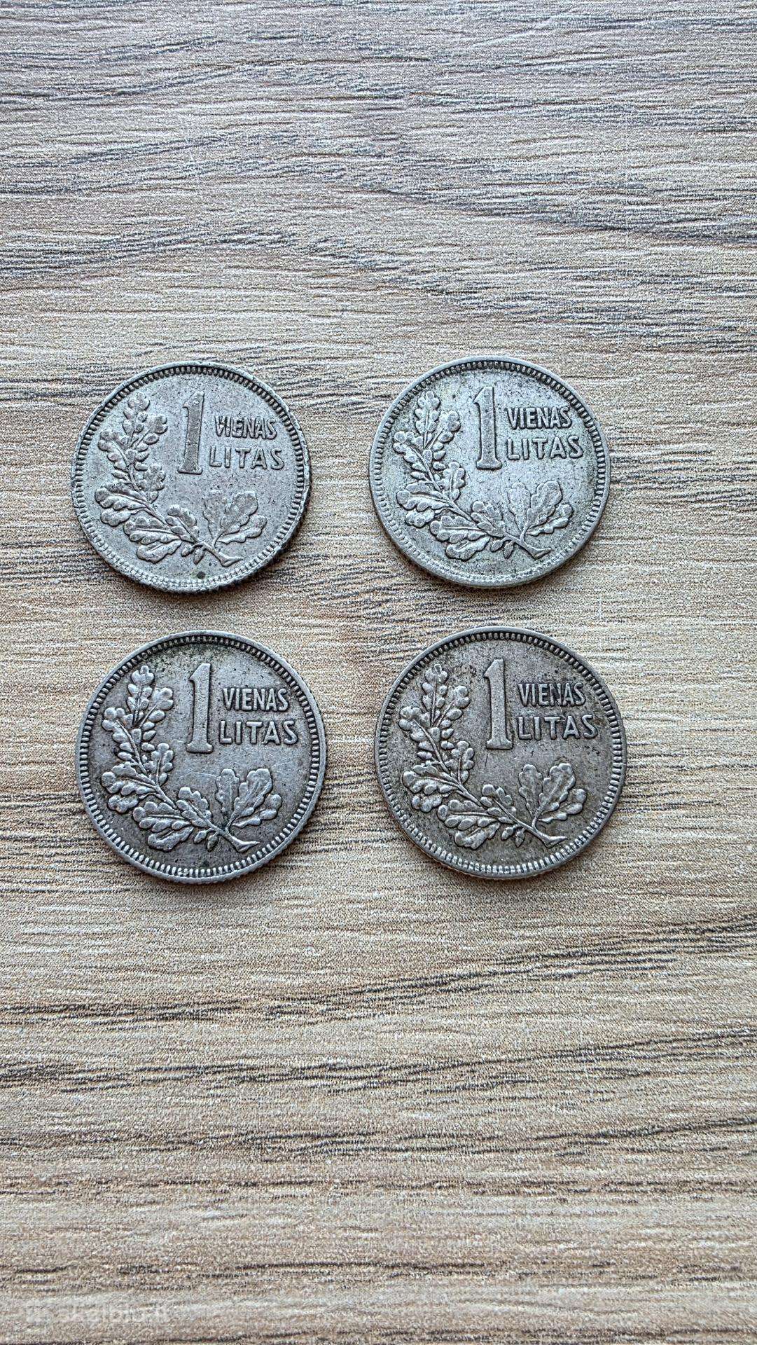 1925 metų 1 litai sidabras Ag