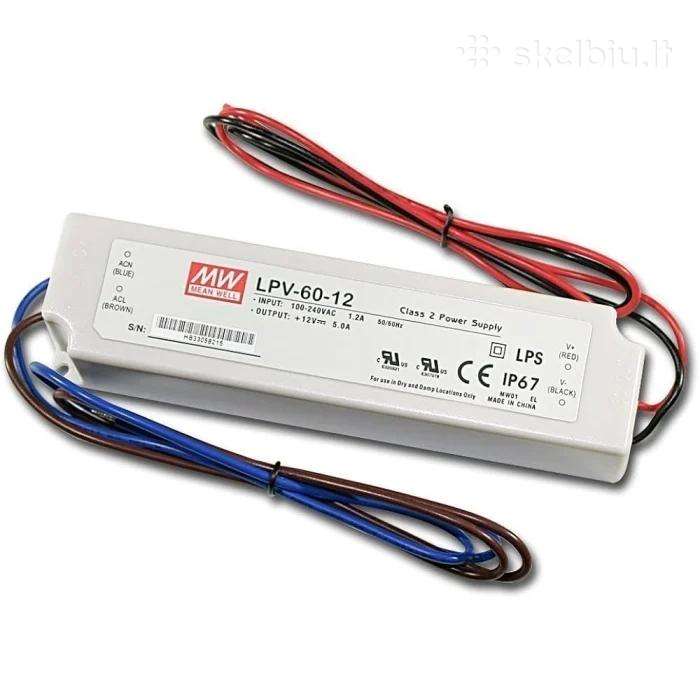 Mean Well Lpv-60-12 LED maitinimo šaltinis (12v, 6