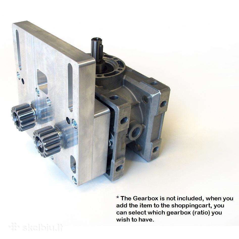 CNC „Rack & Pinion“ pavara be laisvumo (anti-backl