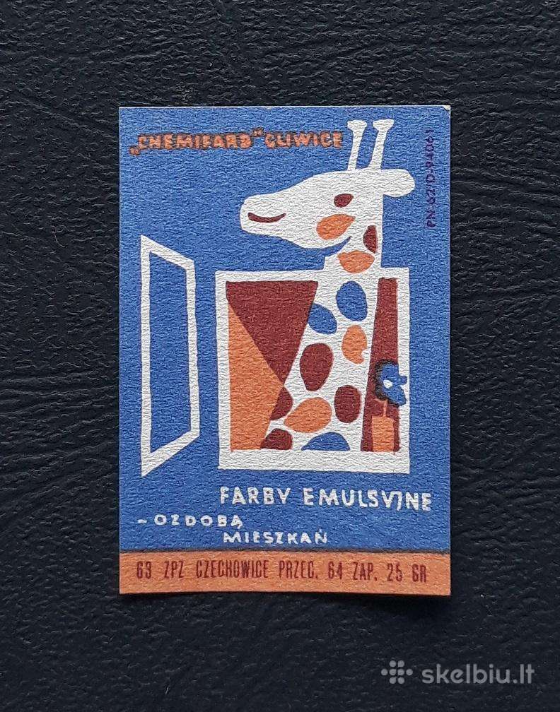 Degtukų etiketė Lenkija 1960-ji Reklama 11