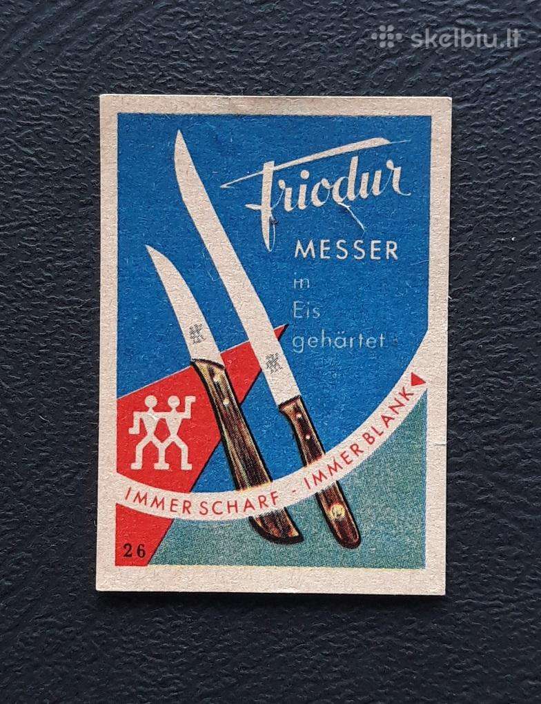 Degtukų etiketė Vokietija 1960-ji Reklama 05