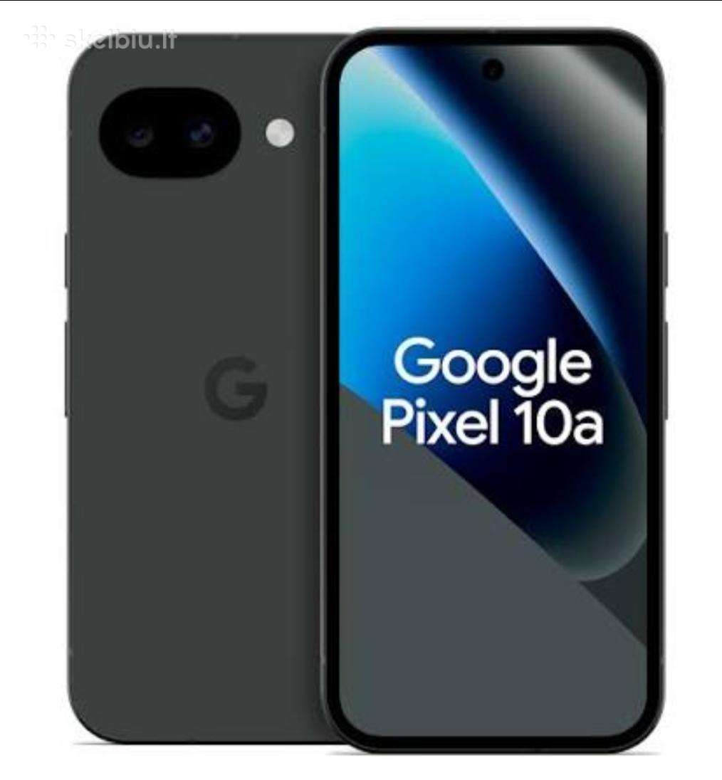 Google Pixel 10a. 128/8. Juodas. Naujas
