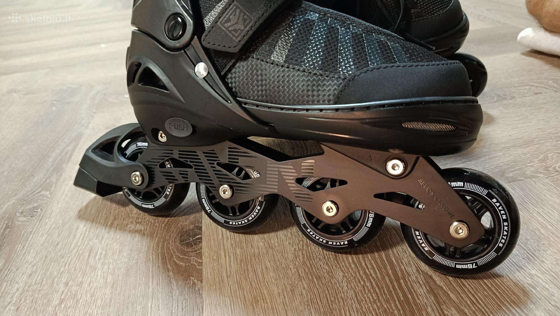 Raven Oxen Black 34-37 riedučiai