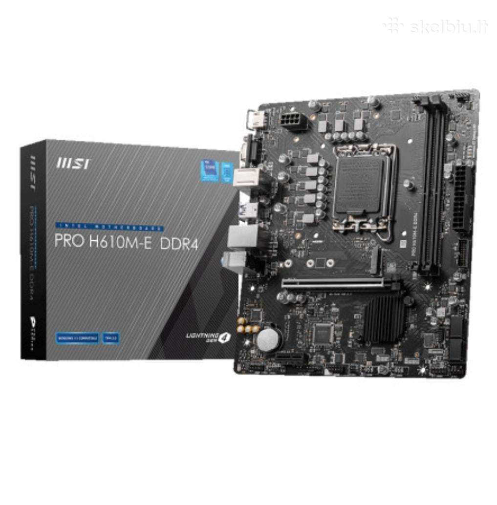 Msi pro h610m-e naudota