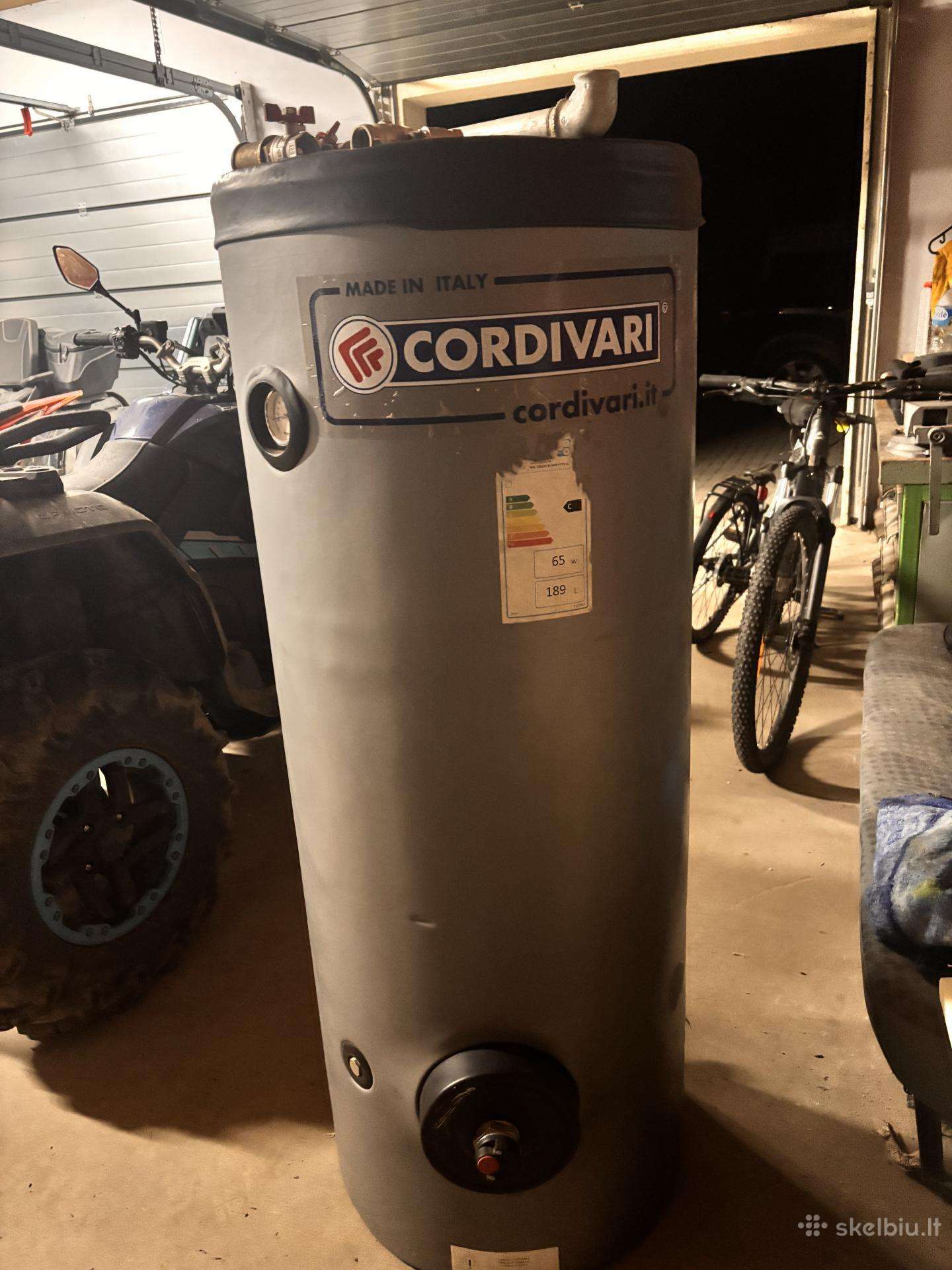 Cordivari 189 l kombinuotas vandens šildytuvas