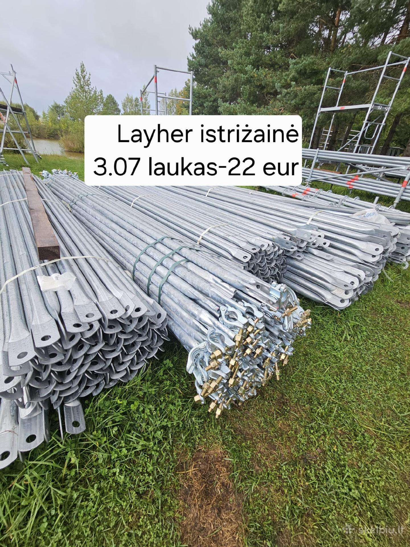 Parduod naujas Layher pastolių dalis +37122559926