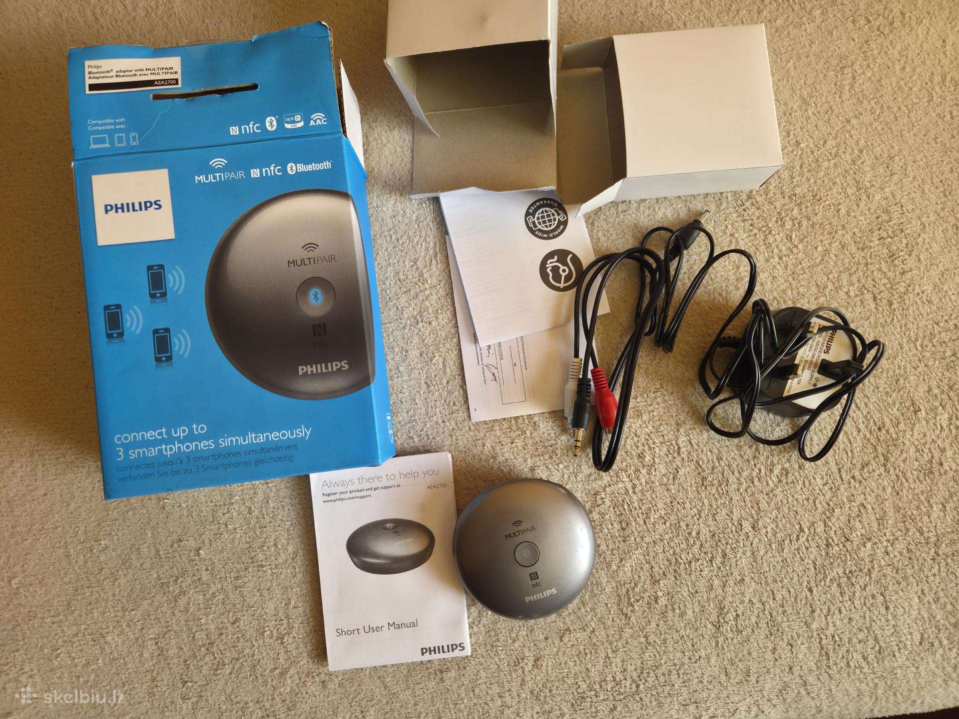 Philips Aea2700 Bluetooth garso imtuvas
