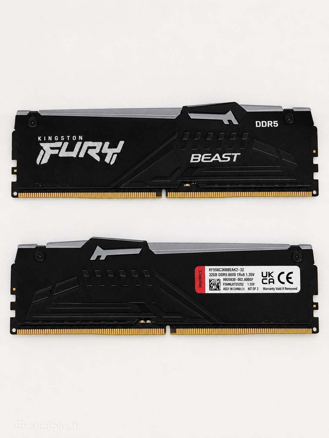 Kingston Fury Beast Ddr5 (1x16gb) 5600mhz Cl36