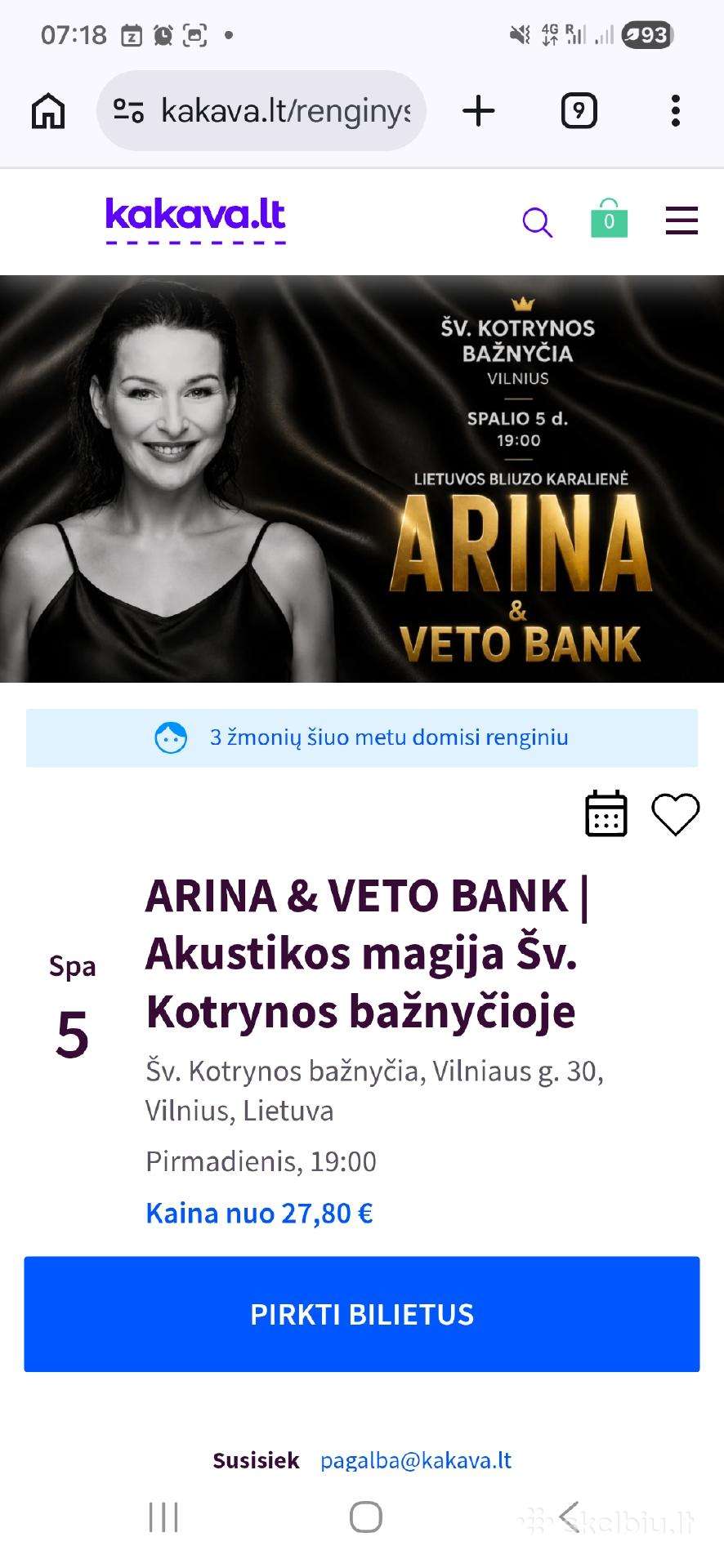 Arinos koncertas Šv. Kotrynos Bažnyčia