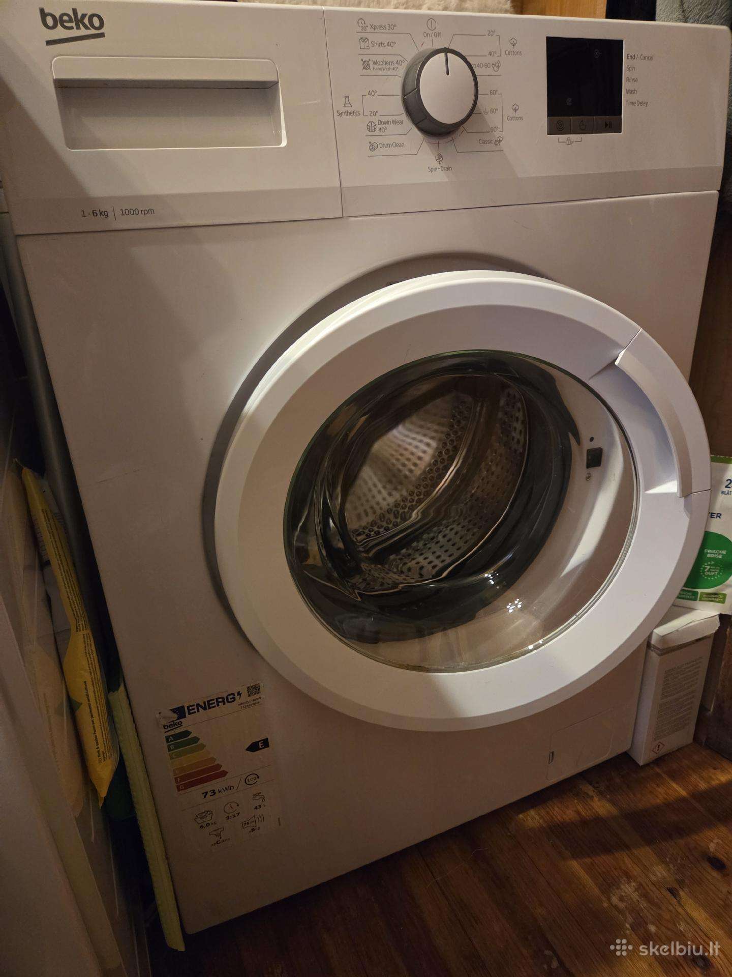 Parduodu naudotą Beko skalbimo mašiną