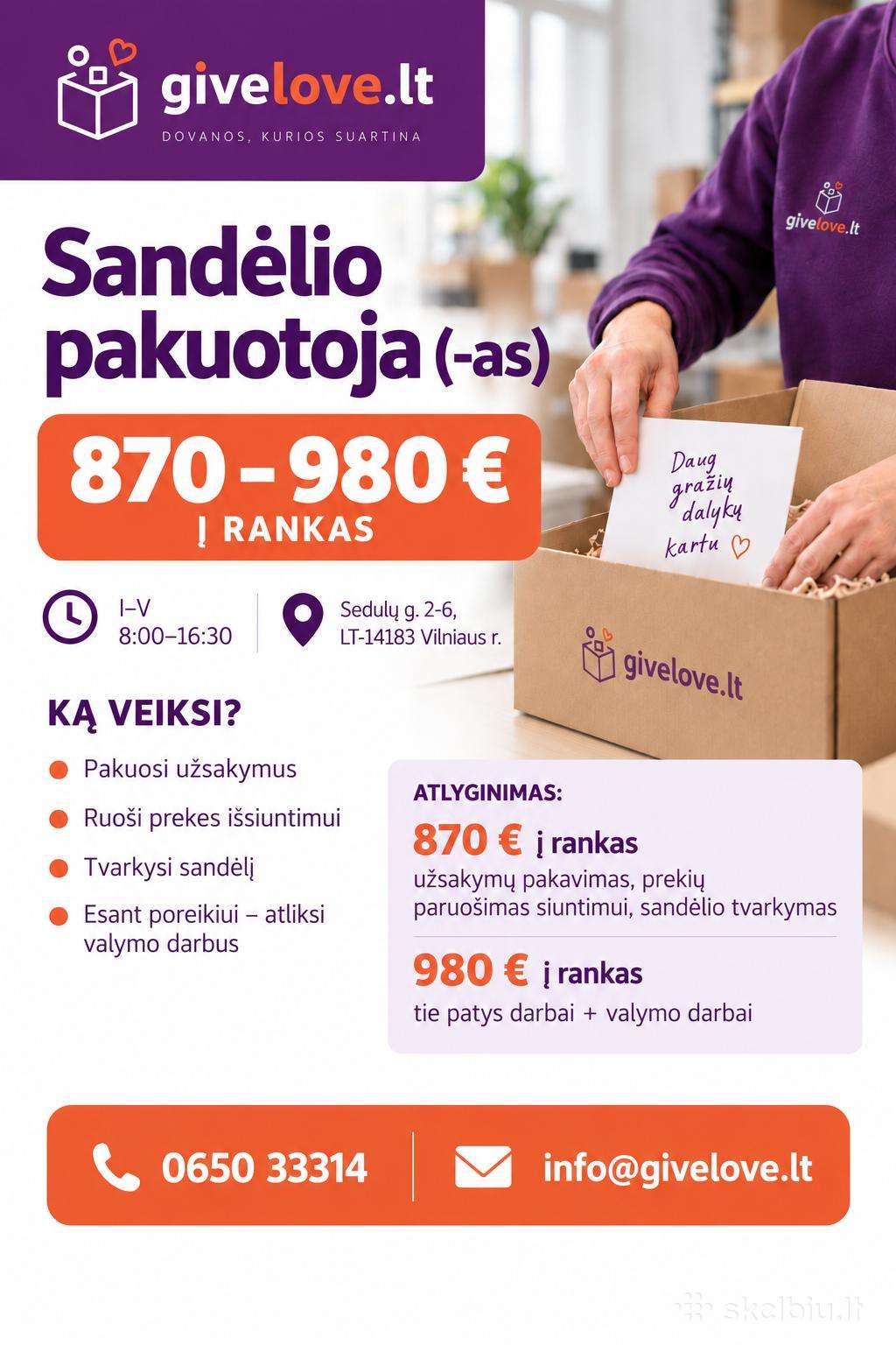 Pakuotoja sandėlyje