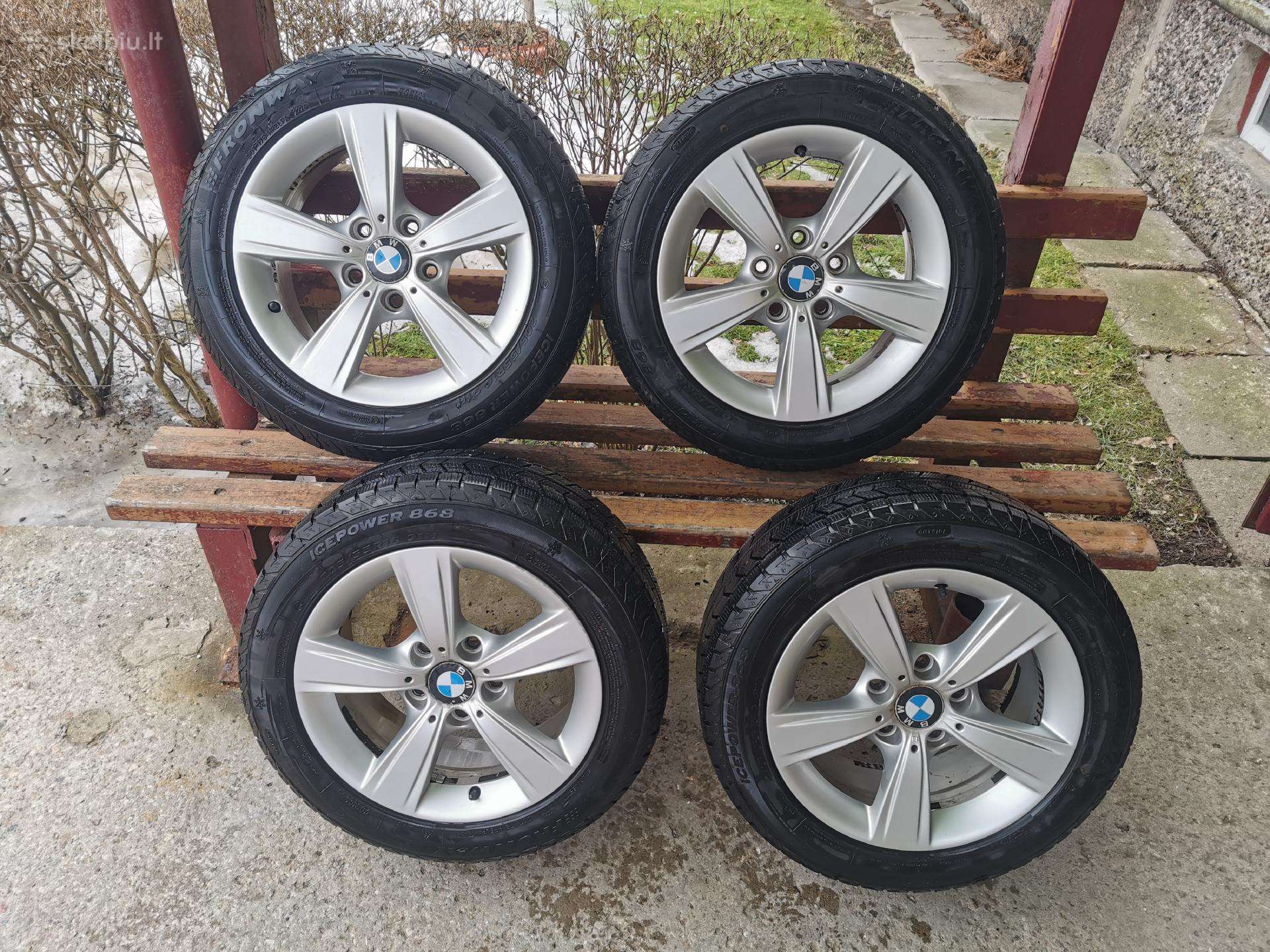 Bmw originalus R16 ratai su geromis padangomis