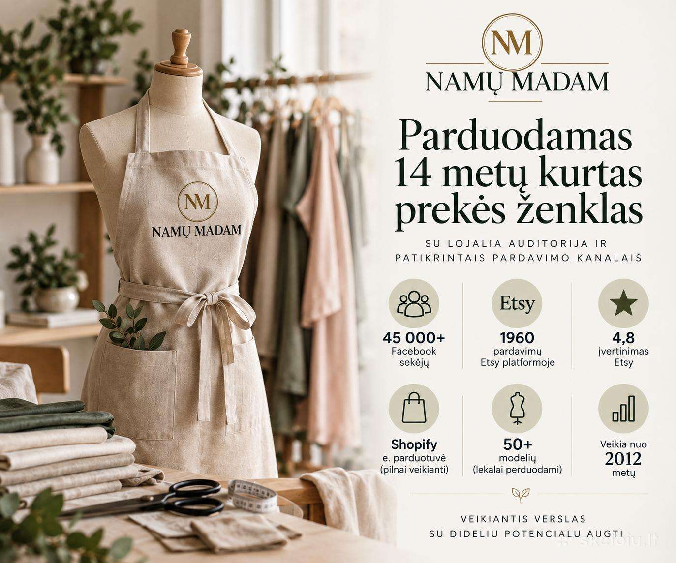 Sėkmingas 14 metų e-shop su 45k auditorija
