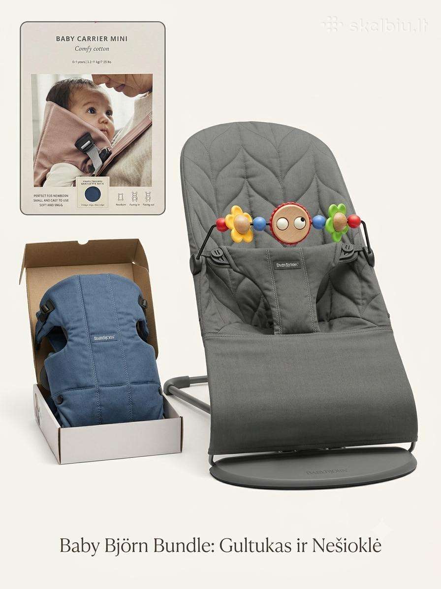 Babybjorn gultukas ir nesiokle