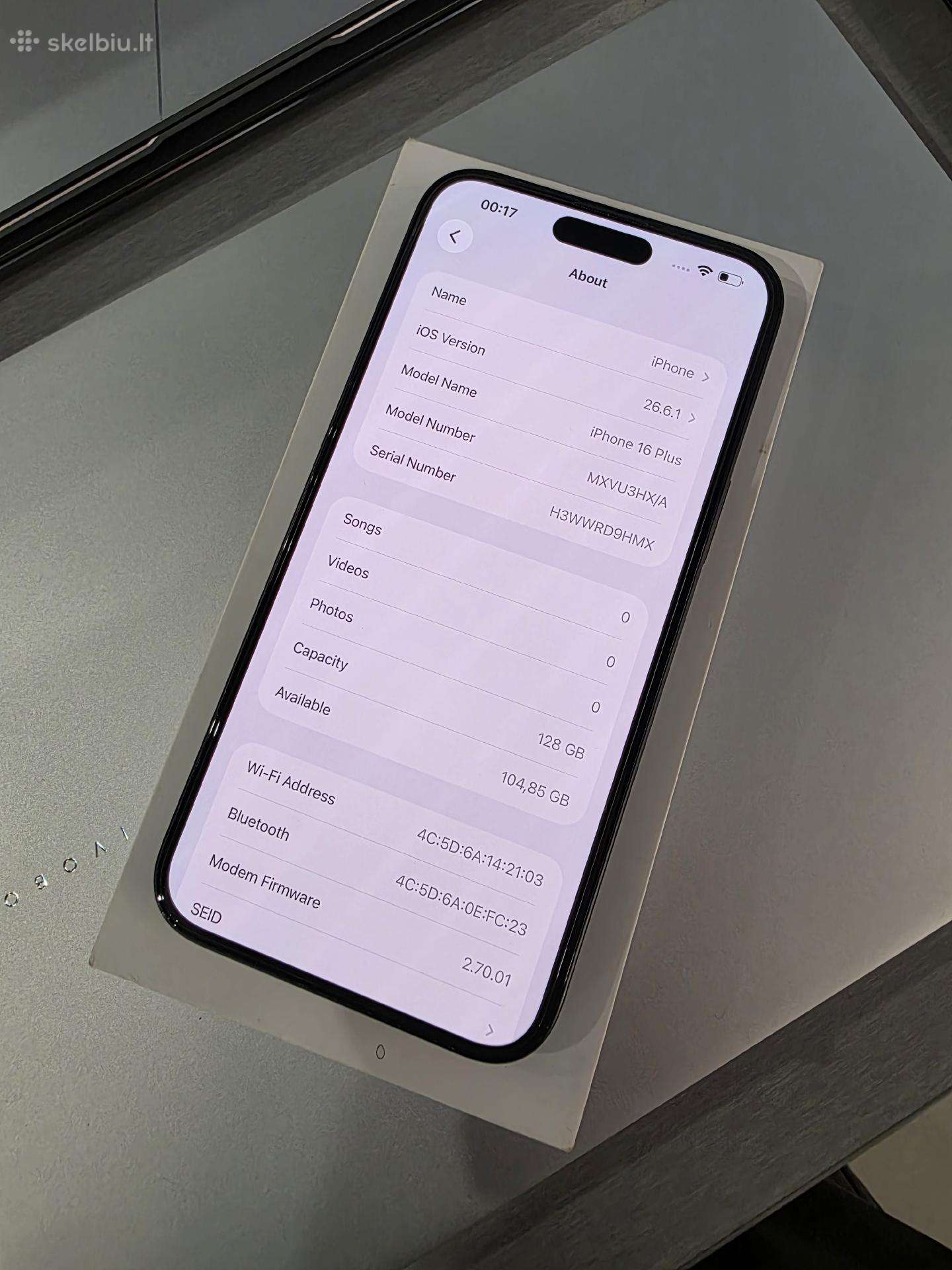 Apple iPhone 16 Plus 128gb