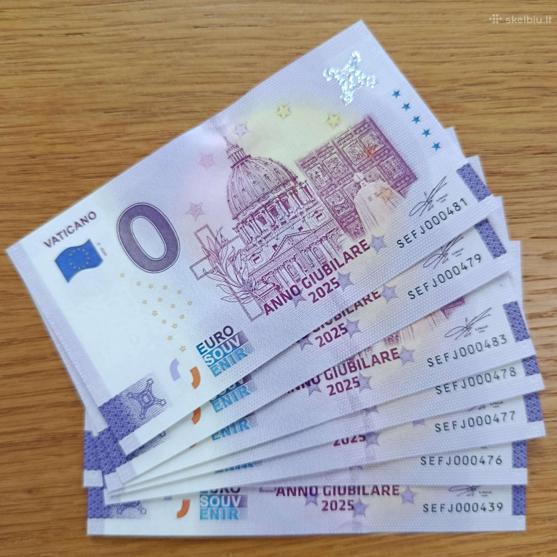 0euro Vatikanas 2025 Jubliejiniai metai