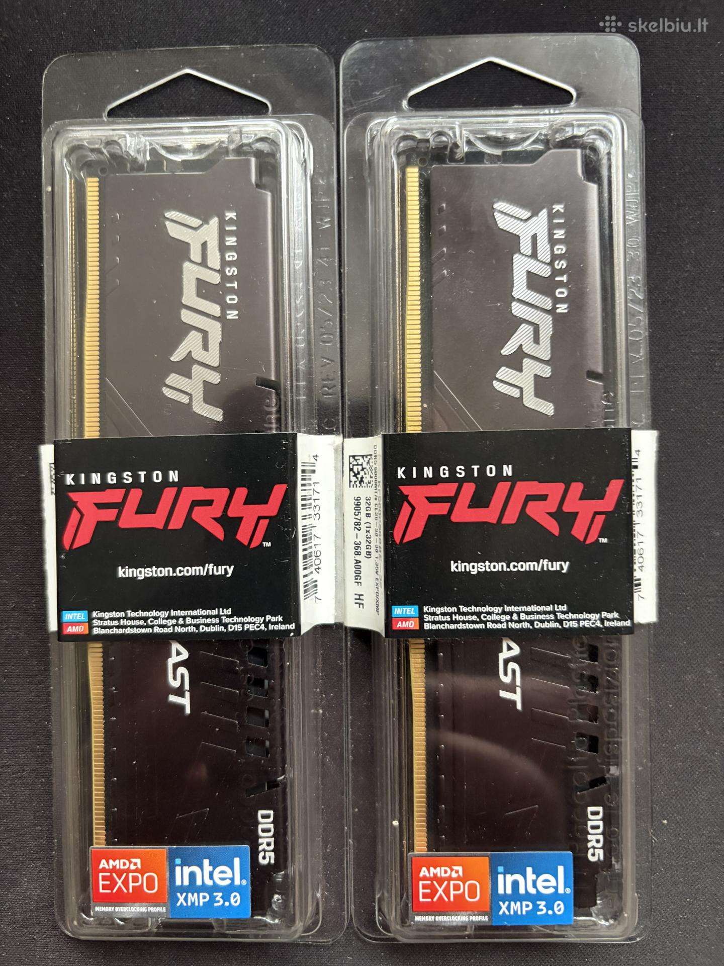 Kingston Fury Beast 64 GB (2x32 GB) Ddr5-6000 Cl36