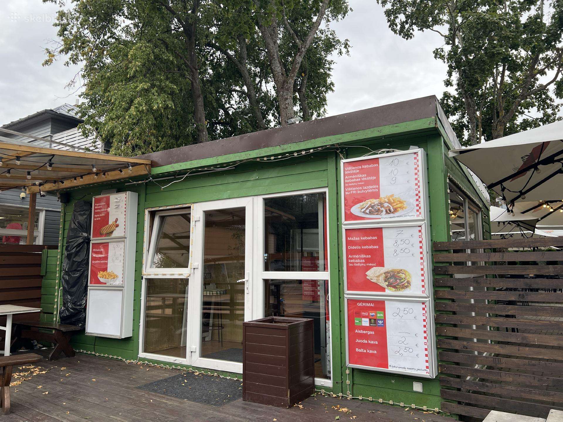 Parduodamas kebabinės pastatas Palangoje